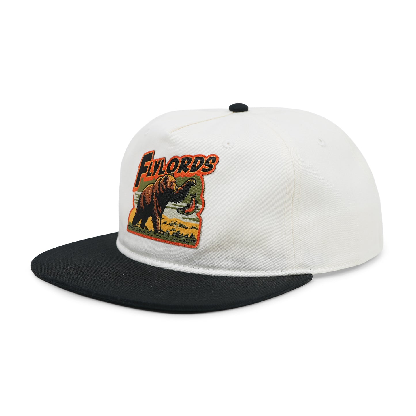 Bear X Trout Hat White / Black