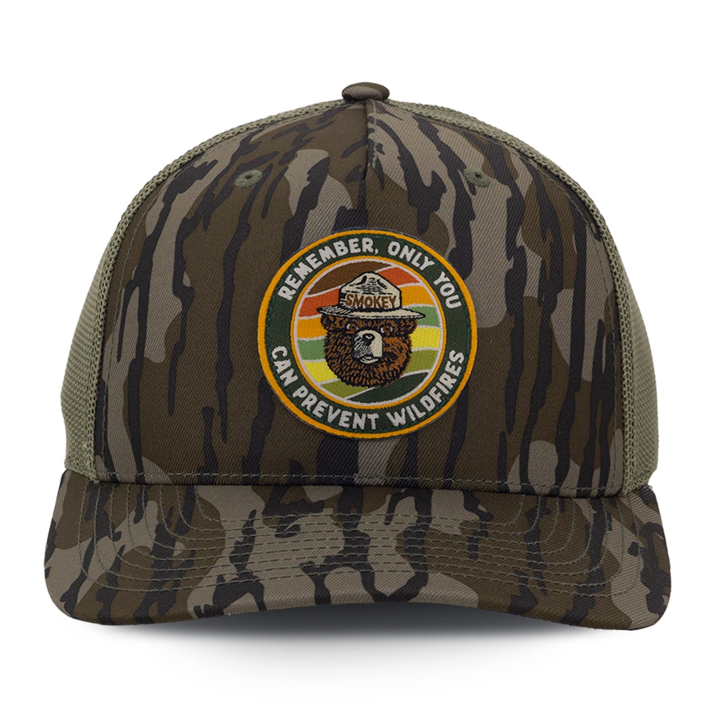 Smokey Bear X Flylords Mossy Oak Camo Hat