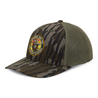 Smokey Bear X Flylords Mossy Oak Camo Hat