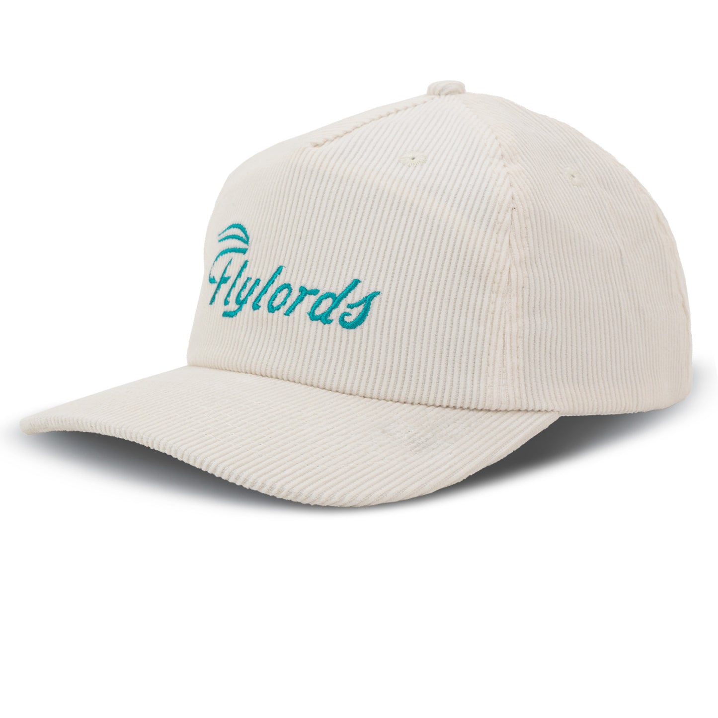 White Cord Embroidered Hat