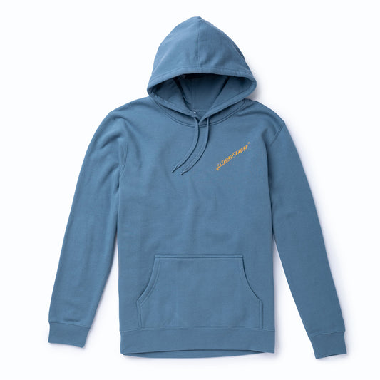 Seager X Flylords Dry Fly Hoodie Steel Blue