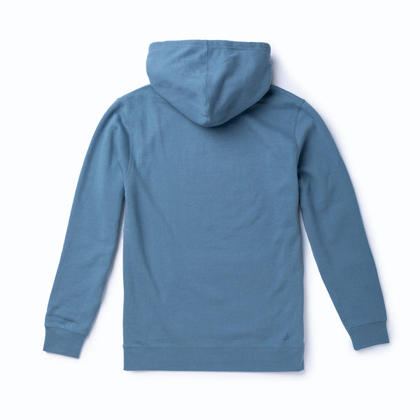 Seager X Flylords Dry Fly Hoodie Steel Blue