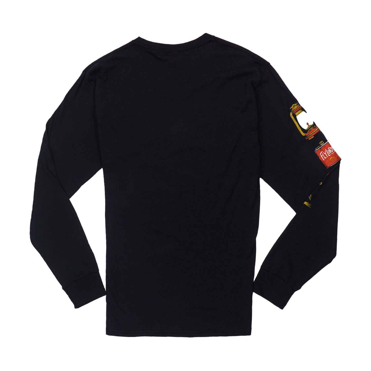 Black Flask Sleeve Print Tee